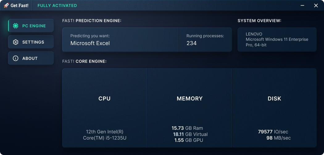 Fast! engine interface